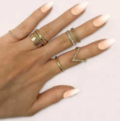 Unhas Postiças Stiletto Fallen Angel