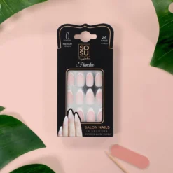 Unhas Postiças Stiletto Frenchie
