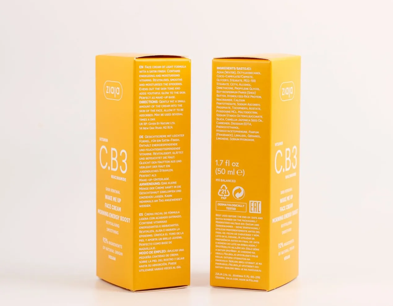 Vitamina C.B3 Niacinamida Creme Facial de Dia