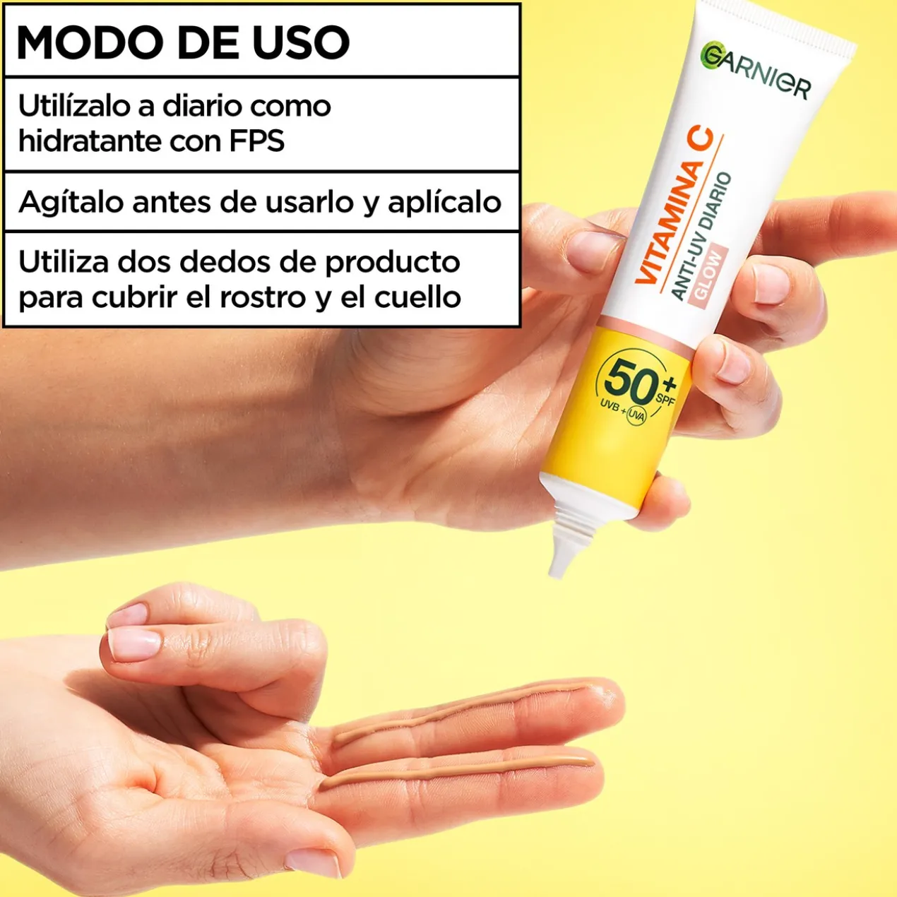 Vitamina C Fluido Diário Anti-Manchas e Anti-UV Efeito Glow com SPF50+