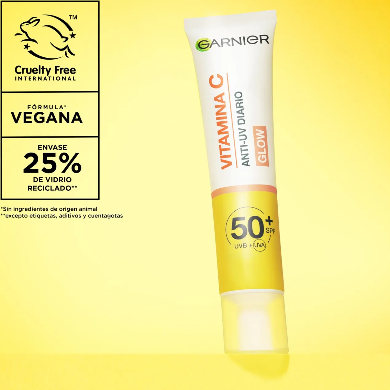 Vitamina C Fluido Diário Anti-Manchas e Anti-UV Efeito Glow com SPF50+
