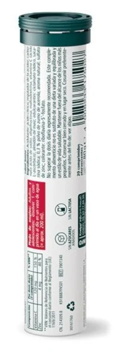 Vitamina C + Zinco Comprimidos Efervescentes