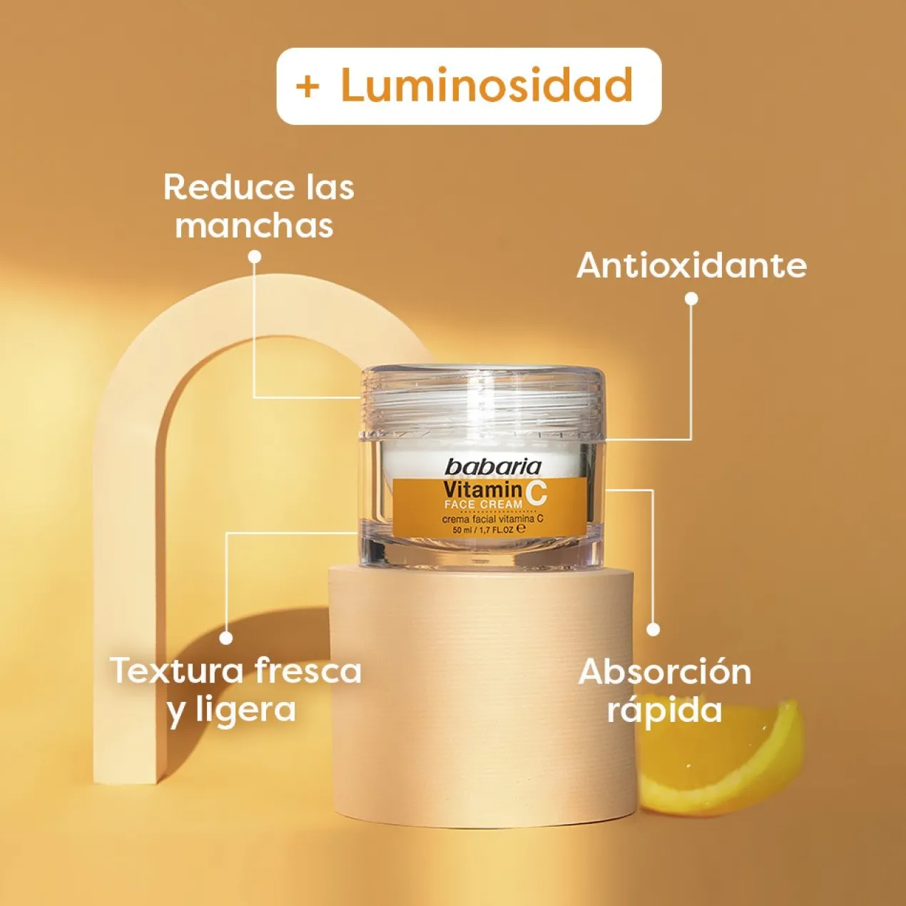 Vitamin C Facial Cream Efeito Antioxidante + Efeito Luminoso