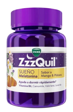 ZZQUIL Natur Gummies Manga & Banana Ajuda ao sono